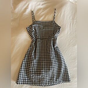 Black and White Gingham Dress